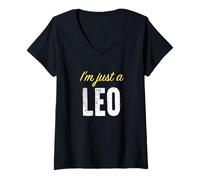 Mujer Soy Solo Un Leo - Astrología Divertida Camiseta Cuello V