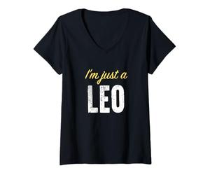 Mujer Soy Solo Un Leo - Astrología Divertida Camiseta Cuello V