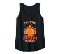 Mujer Soy The Mom Turkey Family Matching Thanksgiving Camiseta sin Mangas