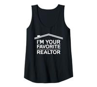 Mujer Soy tu Agente inmobiliario Favorito Agente inmobiliario Divertido Camiseta sin Mangas