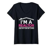 Mujer Soy un Agente inmobiliario Agente inmobiliario Divertido Agente in Camiseta Cuello V