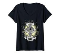 Mujer Soy un Cristiano religioso católico Camiseta Cuello V