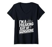 Mujer Soy un Maldito Rayo de Sol Camiseta Cuello V