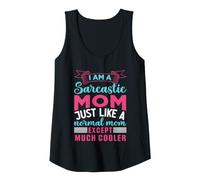 Mujer Soy una Madre sarcástica como una Madre Normal, Excepto Mucho Genial Camiseta sin Mangas