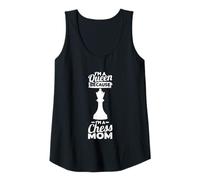 Mujer Soy una Reina Porque Soy una Madre ajedrecista Camiseta sin Mangas