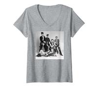 Mujer Spandau Ballet Journeys To Glory Band Retrato 1981 Camiseta Cuello V