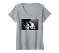 Mujer Spandau Ballet Live Martin & Gary Kemp Desfile Era 1984 Camiseta Cuello V