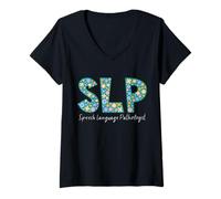 Mujer Speech Squad - SLP Speech Therapy Tee Camiseta Cuello V