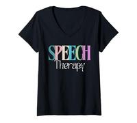 Mujer Speech Squad - SLP Speech Therapy Tee Camiseta Cuello V
