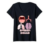 Mujer Speech Squad - SLP Speech Therapy Tee Camiseta Cuello V