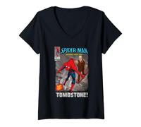 Mujer Spider-Man Brand New Day Tombstone Cover Camiseta Cuello V