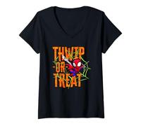 Mujer Spider-Man Thwip Or Treat Halloween Camiseta Cuello V