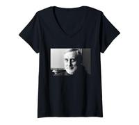 Mujer Spike Milligan Comediante The Goon Show 1979 Camiseta Cuello V