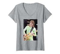 Mujer Spinal Tap Christopher Guest Break como la era del Viento 1992 Camiseta Cuello V