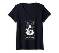 Mujer Spiritual Dad Coffee Dad The Tired Father Camiseta Cuello V