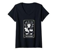 Mujer Spiritual Dad Coffee Dad The Tired Father Camiseta Cuello V
