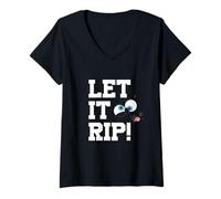 Mujer Sponge Bob - Let it RIP, white Camiseta Cuello V