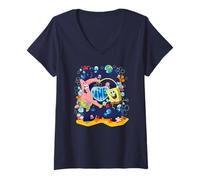 Mujer Sponge Bob - Patrick Seas The Day Camiseta Cuello V