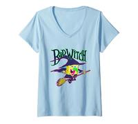 Mujer Spongebob Squarepants Bad Witch Funny Camiseta Cuello V