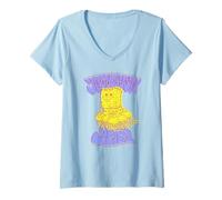 Mujer Spongebob Squarepants Groovy Style Jellyfish Jam Camiseta Cuello V