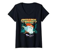 Mujer Spongebob Squarepants Halloween Creep It Real Bruh Camiseta Cuello V
