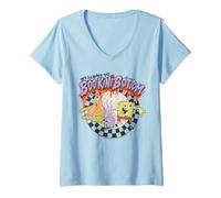 Mujer Spongebob Squarepants Halloween Welcome to Boo-Kini Bottom Camiseta Cuello V
