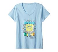 Mujer Spongebob Squarepants Hip To Be Square Camiseta Cuello V