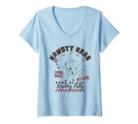 Mujer Spongebob Squarepants Krusty Krab Krabby Patty Cartoon Camiseta Cuello V