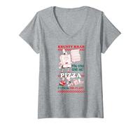Mujer Spongebob Squarepants Krusty Krab Pizza For You and Me! Camiseta Cuello V