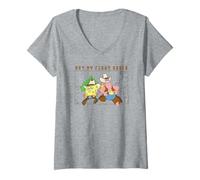 Mujer Spongebob Squarepants Not My First Rodeo Camiseta Cuello V