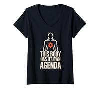 Mujer Spoonie de concientización sobre Enfermedades crónicas con discapacidad Invisible Camiseta Cuello V