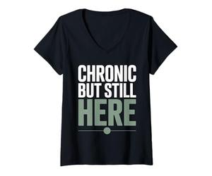 Mujer Spoonie de concientización sobre Enfermedades crónicas con discapacidad Invisible Camiseta Cuello V