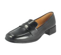 Mujer Spot On Bloque Bajo Tacones Mocasín Tribunal Elegante Trabajo Zapatos
