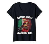 Mujer SPQR Guerrero Legionario Centurión de Roma - Legionarios del Camiseta Cuello V