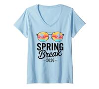 Mujer Spring Break 2026 Tees for Men Women Vacation Matching Camiseta Cuello V