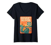 Mujer Springs Desert Camisa Retro Palm California Oasis Getaway Camiseta Cuello V