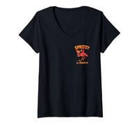 Mujer Spritzy y yo lo sé - Funny Spritz Flamingo Camiseta Cuello V