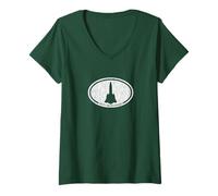 Mujer SR-71 Blackbird Spy Plane Retro Airplane Camiseta Camiseta Cuello V