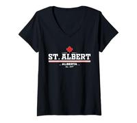 Mujer St Albert Canada Camiseta Cuello V