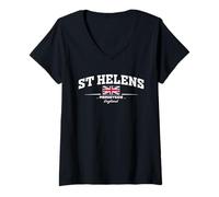 Mujer St Helens England Camiseta Cuello V
