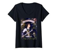 Mujer St. Michael The Archangel Defend Us In Battle Catholic Camiseta Cuello V