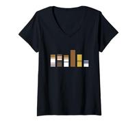 Mujer Star Galactic Color Theory Nerd Force Wars Ciencia Camiseta Cuello V