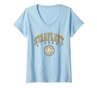 Mujer Star Trek Starfleet Academy Arched Official Seal Camiseta Cuello V