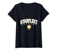 Mujer Star Trek Starfleet Academy Arched Seal Camiseta Cuello V