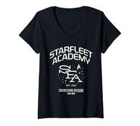 Mujer Star Trek Starfleet Academy Engineering Camiseta Cuello V