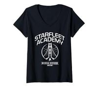 Mujer Star Trek Starfleet Academy Medical Camiseta Cuello V