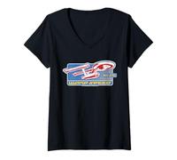 Mujer Star Trek: The Original Series NCC-1701 Warp Speed Retro Camiseta Cuello V