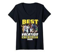 Mujer Star Wars Best Vacation in The Galaxy Family Group Trip 2026 Camiseta Cuello V