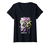 Mujer Star Wars Classic Group Shot Epic Galaxy Action Poster Camiseta Cuello V