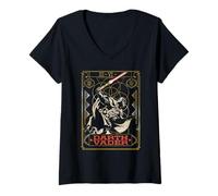 Mujer Star Wars Darth Vader Vintage Tarot Card Style Poster Camiseta Cuello V